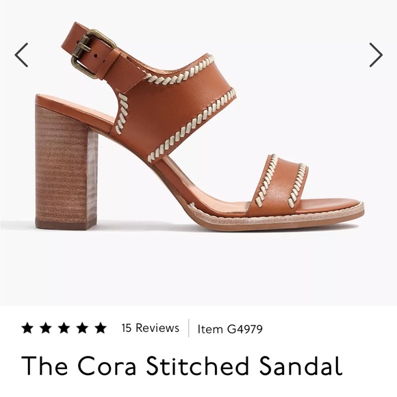 Madewell Cora Stitched Sandal - Picture 1 of 7